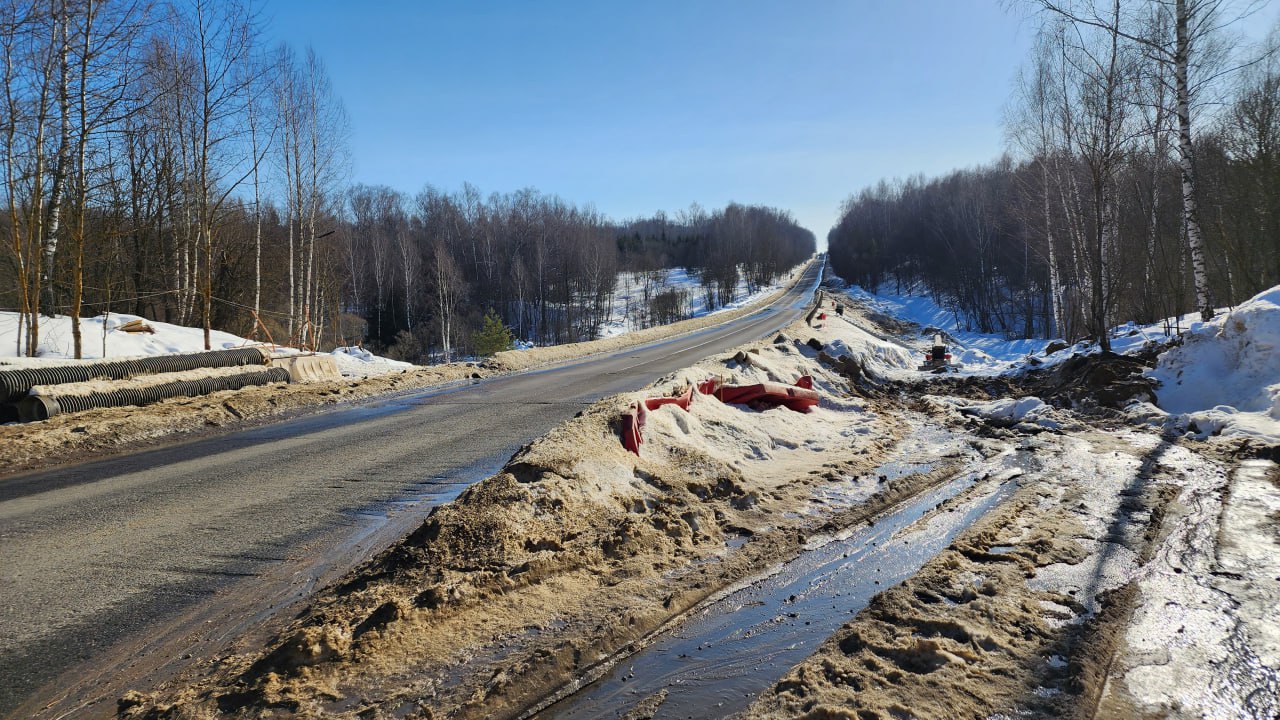 Автодорога над водоводом вблизи деревни Матюково в городском округе Ступино  восстановлена / Администрация городского округа Ступино