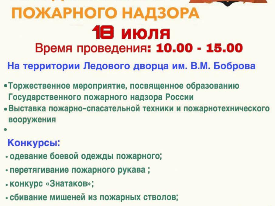 День основания Государственного пожарного надзора 
