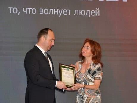 Екатерина Евдокимова была награждена благодарственным письмом главы городского округа Ступино