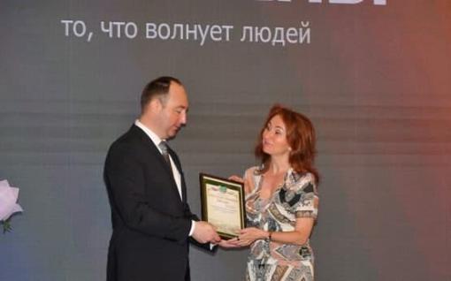 Екатерина Евдокимова была награждена благодарственным письмом главы городского округа Ступино