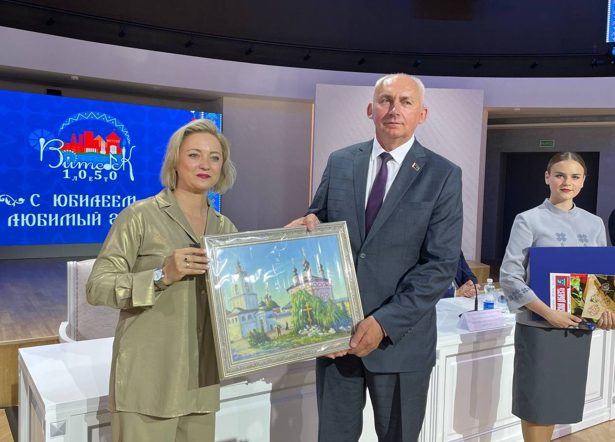 Елена Генералова, заместитель главы округа, приняла участие в приеме городов-побратимов и партнёров Витебска 