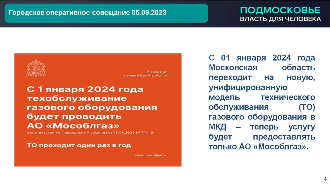 Городской округ Ступино с 1 января 2024 года переходит на унифицированную  модель технического обслуживания газового оборудования / Администрация  городского округа Ступино