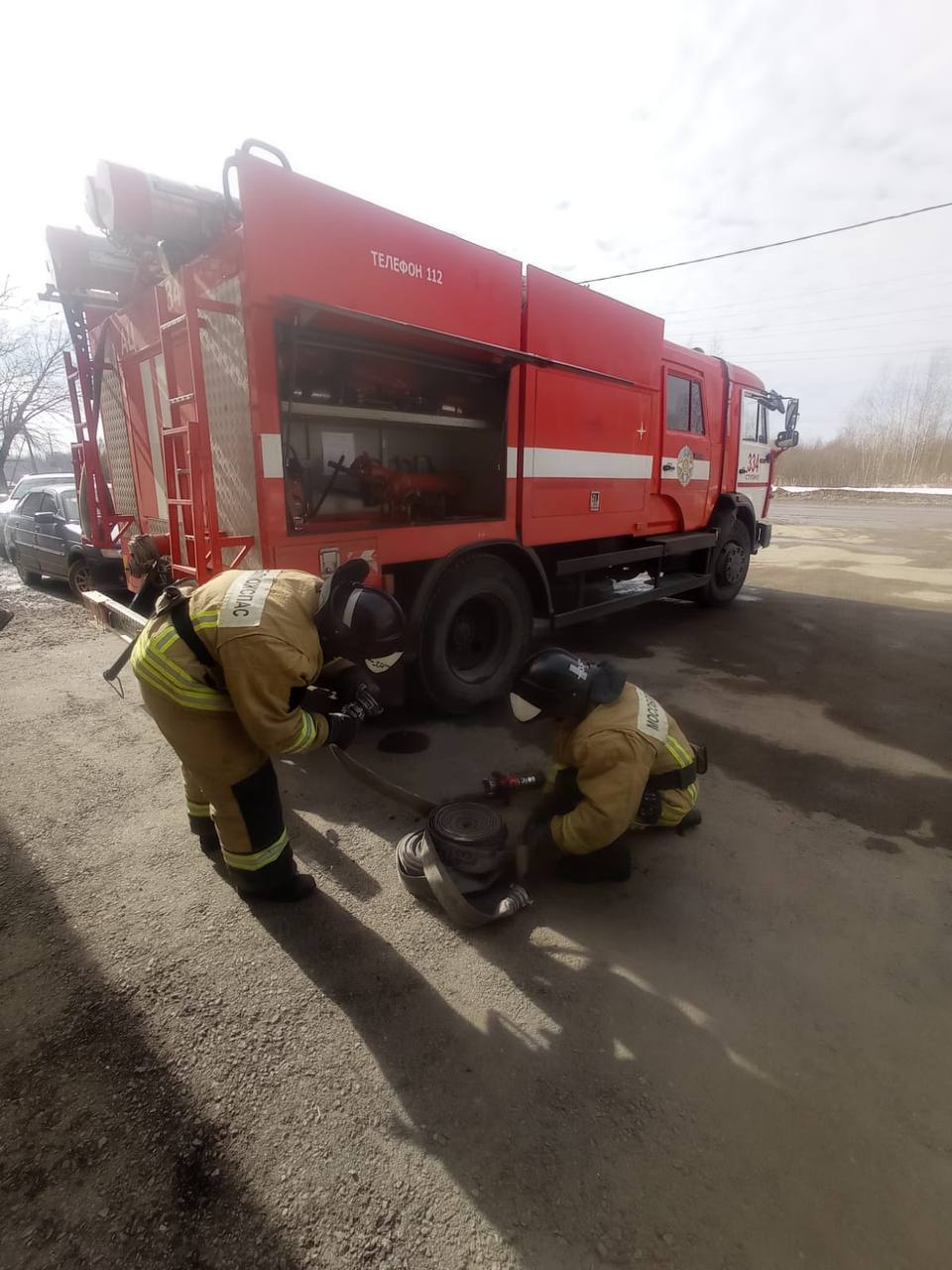 21 марта работники 334-й пожарно-спасательной части Территориального  управления №13 ГКУ МО «Мособлпожспас» провели тренировку по боевому  развертыванию. / Администрация городского округа Ступино