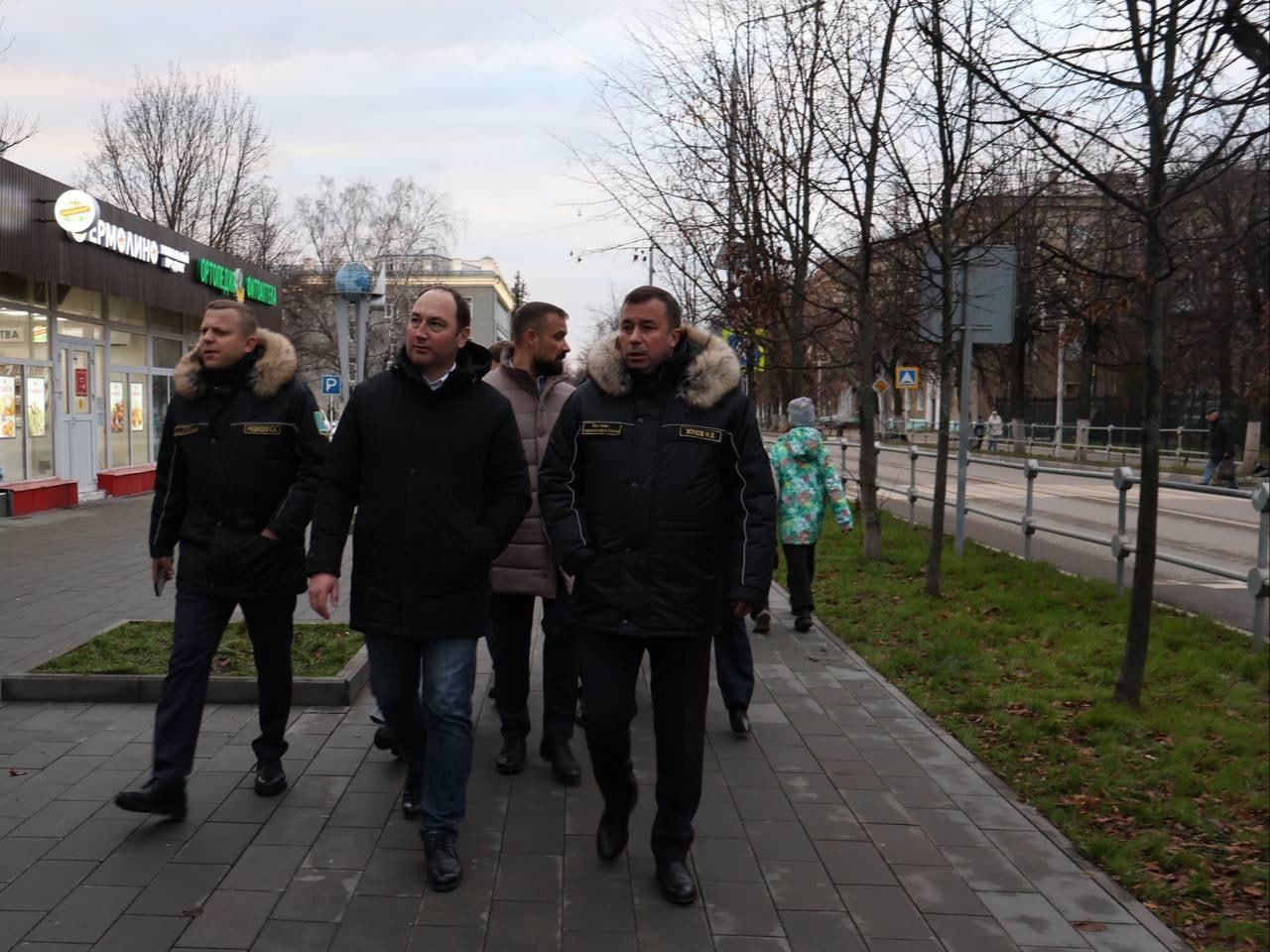 Обход территорий провел в городе Ступино руководитель муниципалитета Сергей Мужальских