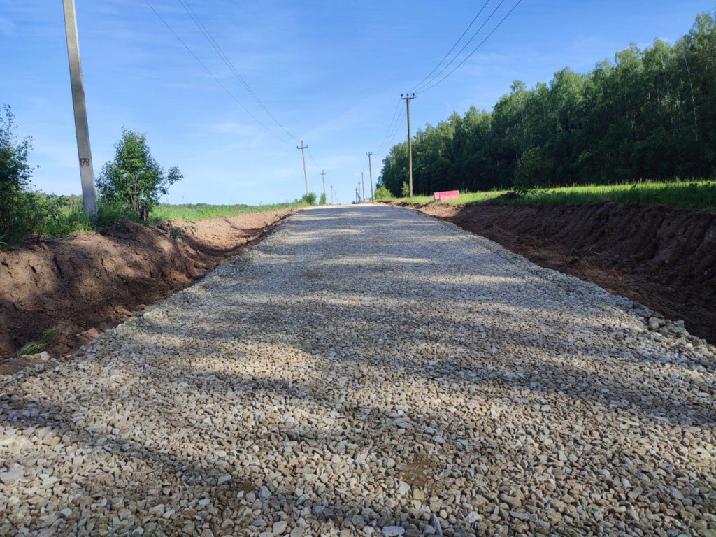 Дорога к деревне Марьинка