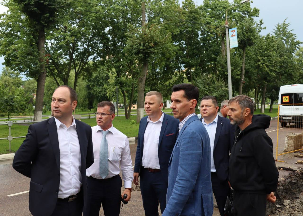 Глава городского округа Ступино провел объезд территории города.2307