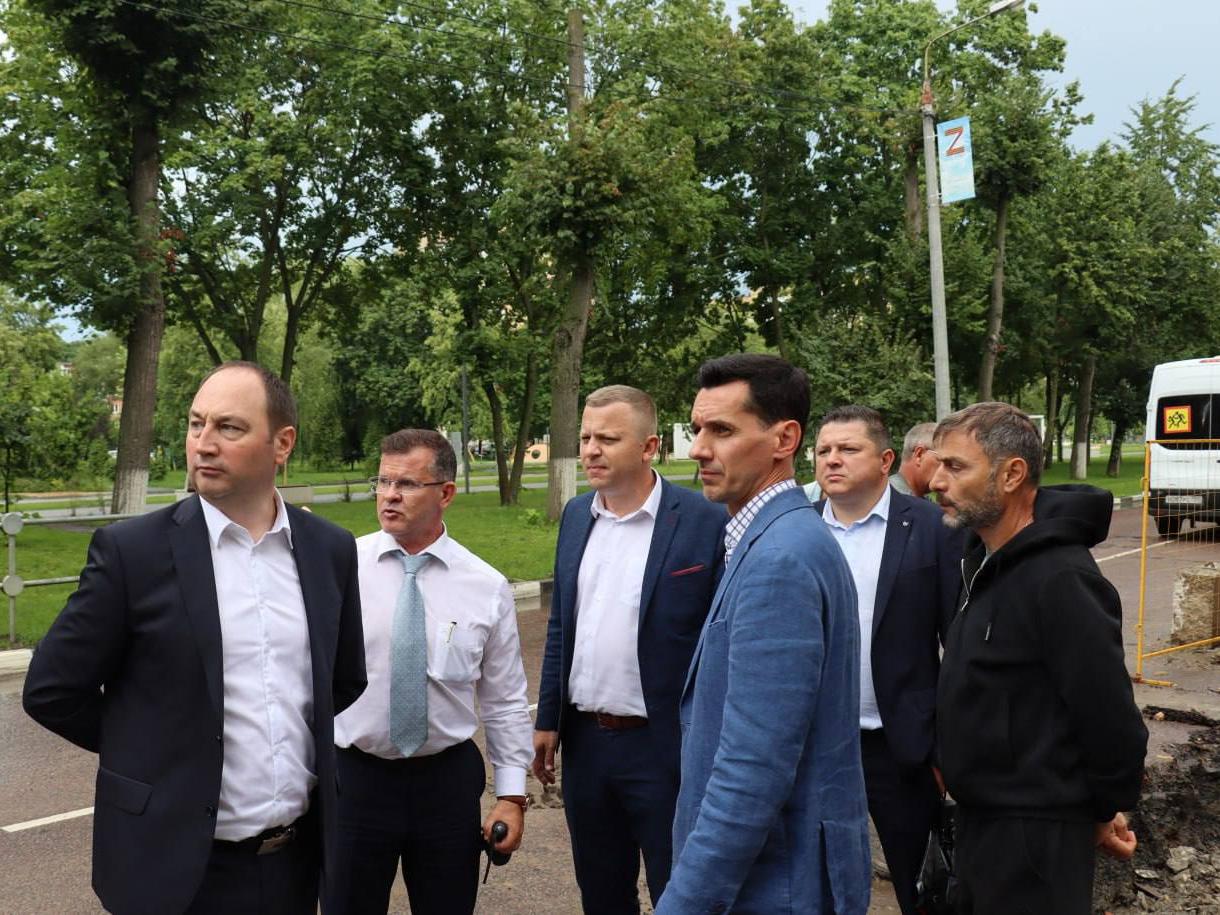 Глава городского округа Ступино провел объезд территории города.2307