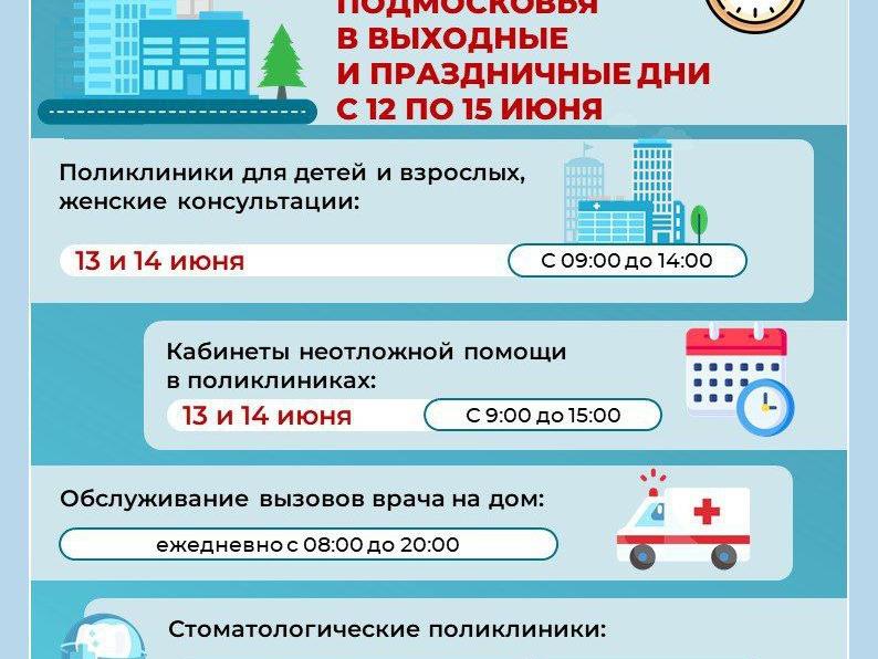 График работы  медорганизаций