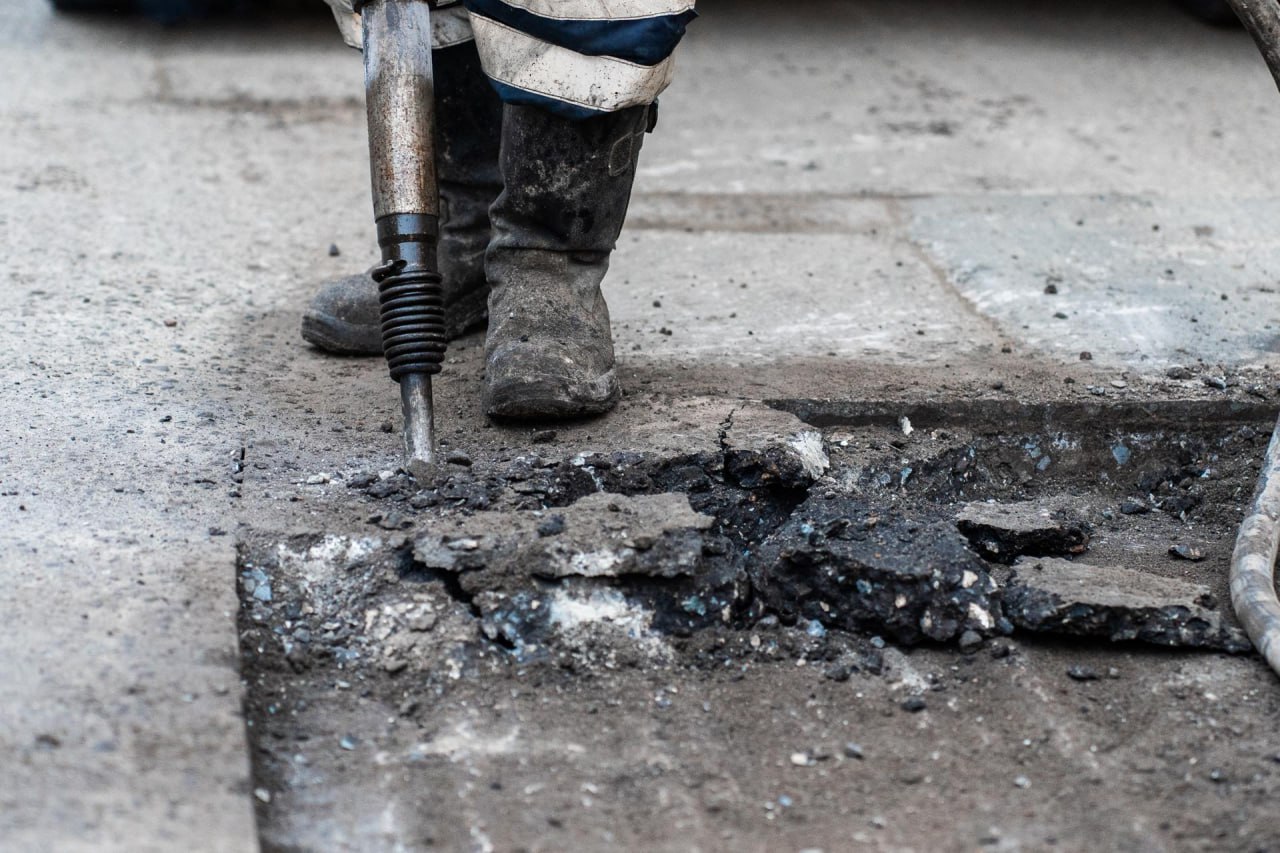 На дорогах в Ступино провели ямочный ремонт