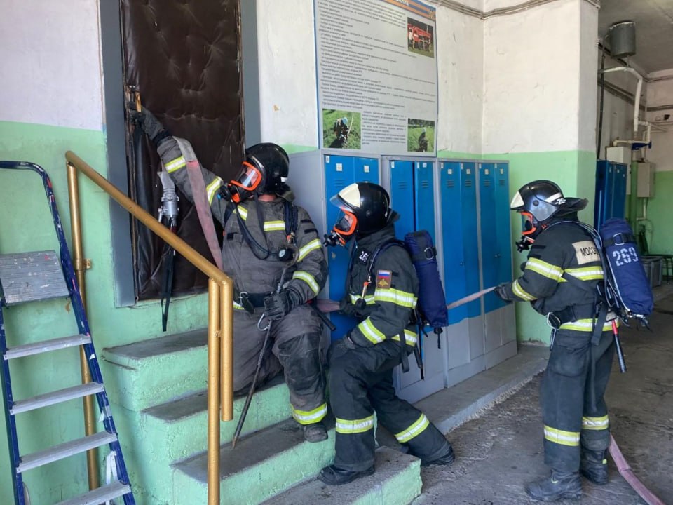 пожарно-тактические учения в Ступино