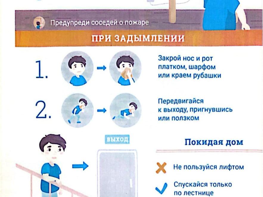Правила поведения при пожаре в доме