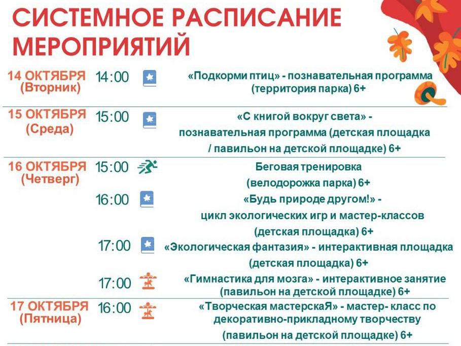 В парках муниципалитета на этой неделе вас ждут творческие и спортивные мастер-классы1310